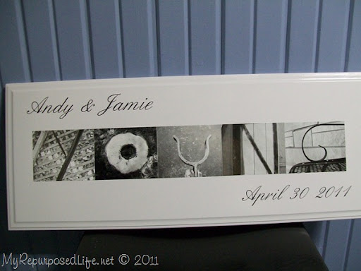 alphabet letter sign 2 Wedding gift of Special Photographs