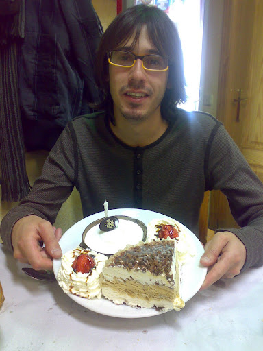 Postre, con vela y todo