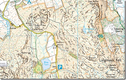 lingmoor fell and side pike map
