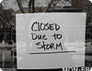 closed due to storm