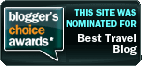 My site was nominated for Best Travel Blog!