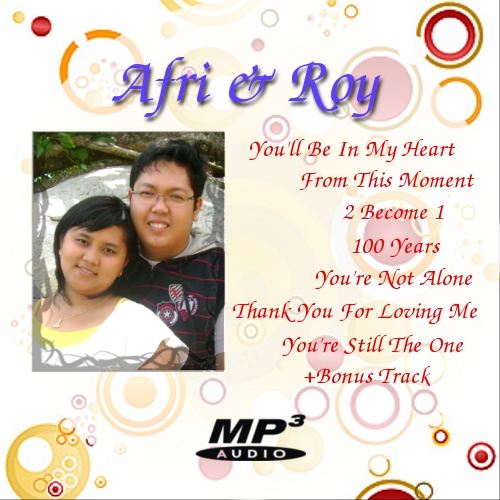 contoh desain cd souvenir pernikahan