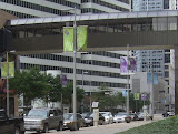 Two solar powered pay and display parking meters