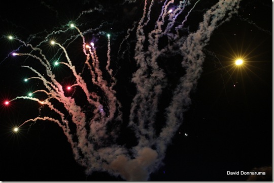 Fireworks in the morning