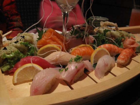 Sushi / sashimi boat at Samurai, Amherst NY Sushi / sashimi boat at Samurai, Amherst NY