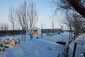 "Het kleine Paradijs" Yurt in de winter