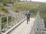 Summer vacation at Borgarfjörður, Einar Trausti running for his life