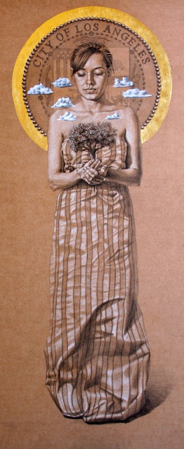 "PROMETHEUS" #6 Drawing Charcoal and white chalk 24" X 48"
