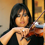 Talented Chapman Music student playing during diner