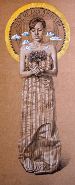 Rosillo's Drawing From the "PROMETHEUS'  series was used to promote Arbor Day L.A Festival
