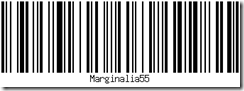 Marginalia55 (Code 128 (ISO 15417)) Marginalia55 (Code 128 (ISO 15417))