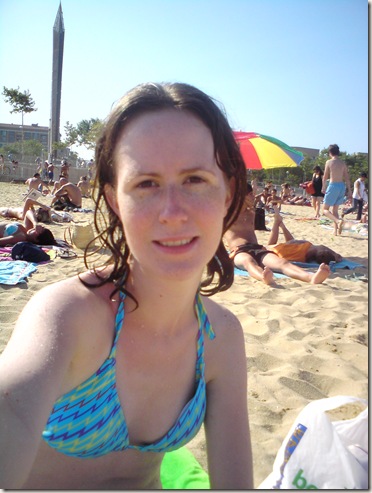 barcelona beach photos. Me at Barcelona beach.