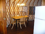 The dining area