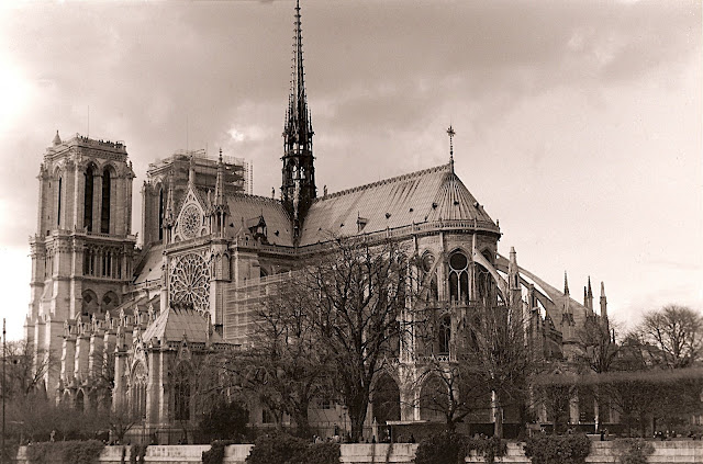 Notre Dame, Paris.  January 2004  (Pentax Z-27 film)