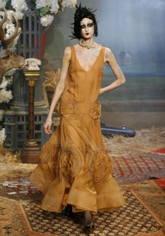 JOHN GALLIANO  PRET A PORTER FEMMES automne hiver 2007/2008 a PARIS le 03/03/07 Photo Alain AUBERT/Le Figaro