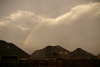 This is a double rainbow we had a few days after we got back.
