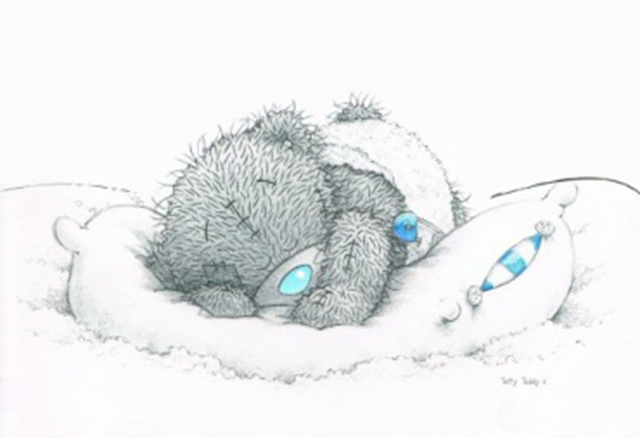 tatty teddy sovende baby