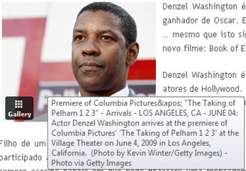 Denzel Washington - detalhe de foto postada do PicApp Denzel Washington - detalhe de foto postada do PicApp
