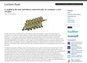 Blog do
Lucioano Ayan (screenshot) Blog do Lucioano Ayan (screenshot)