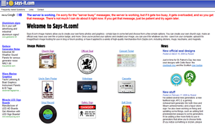 Screenshot da página inicial do Says-it.com