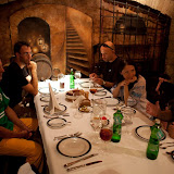 Our crew eating at a "traditional" Ukrainian restaurant in Kiev