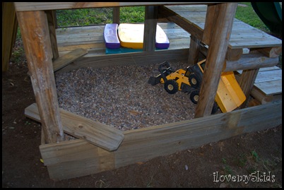 Kid's Fort Sandbox or Rock Pit