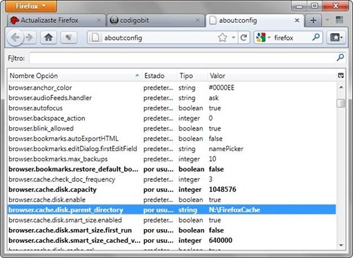 Firefox About Config