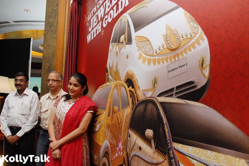 Ramya Krishnan unveils the GoldPlus Nano car designs Ramya Krishnan and Titan Industries unveils the GoldPlus Nano car designs