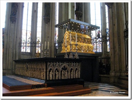Golden Tomb of thee kings believed to be the Three Wise Men in Cologne Cathedral