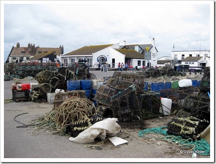 Crab and Lobster pots on Mudeford Quay.