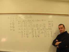 Given the matrix A: a) Find orthonormal vectors q1, q2 and q3 as combinations of the linearly independent columns of the given matrix A. b) Write the given matrix A=QR.