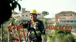 Frame do vídeo homenagem ao eletricista destaque da CEMIG.