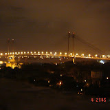 The Bridge Lit Up in the Night