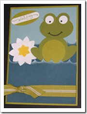 frog punch art card