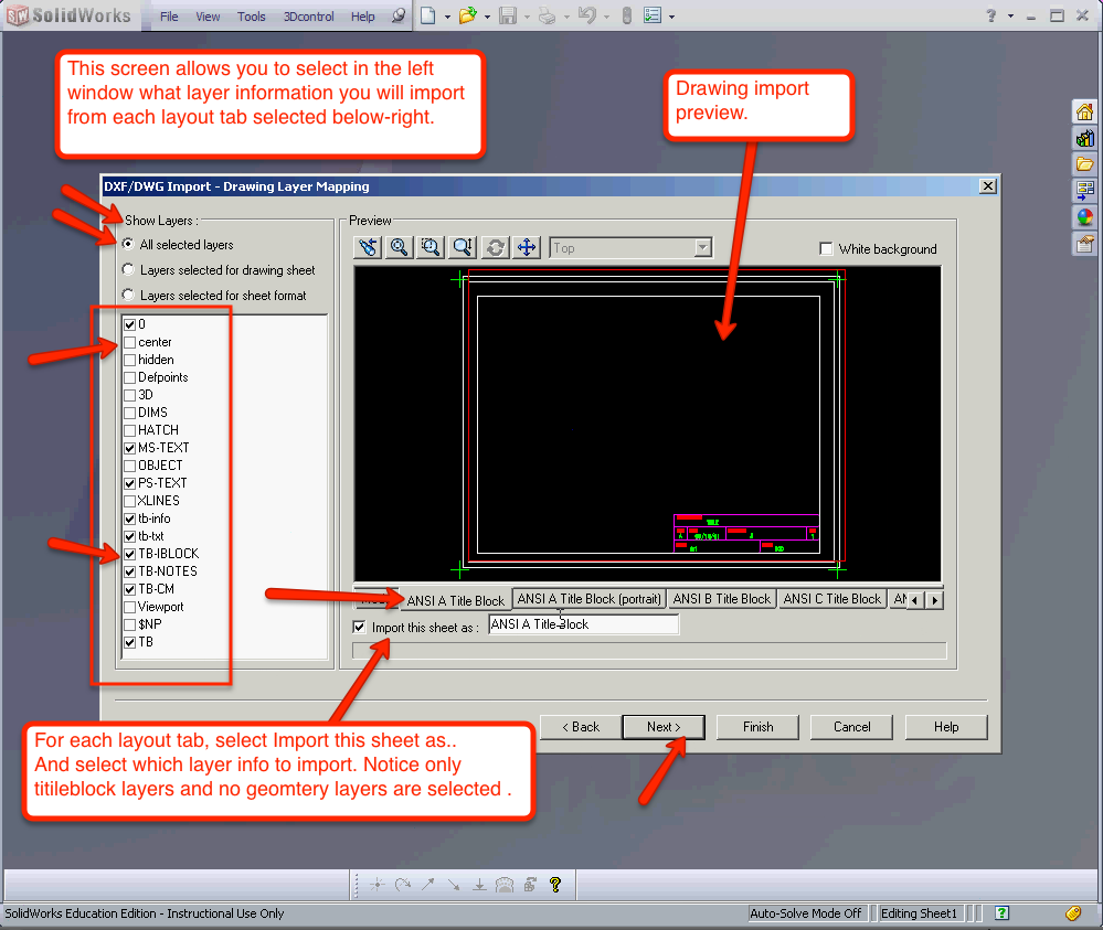 01Convert DWG to Solidworks Drawing Template Mechanical CAD