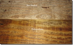 sanded wood