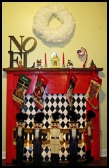 faux fireplace