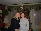 Emily and Kate at home - Christmas 2005