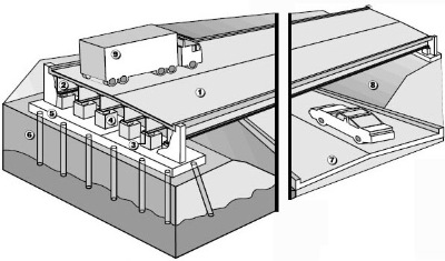 A typical single span slab-on-stringer bridge site