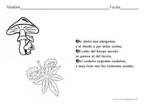 dibujos frutas de otono