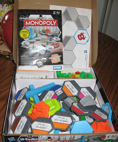 Unassembled U-Build Monopoly game