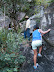 On the way up to one of the trickier sights.