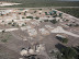Concrete floor slabs for tented accommodation in the construction camp.