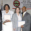 Photo:Juliet Kaye
NYS Committeewoman Joan Flowers congratulated the honorees at the 34th Annual Achievement Awards of the Guardians
Association of the NYC Police Dept. presenting them with Citations. (L to R) Robert T. Hood, 1st VP. Victor Swinton, Pres.,
Honoree Dorita Clarke, NYS Committeewoman Joan Flowers, Honoree Judge Kenneth Holder, Valerie Portin, 2nd VP. Yuseff
Hamm, Correspondent. Secretary.