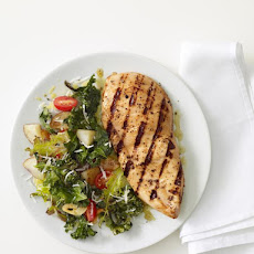 Grilled Chicken With Roasted Kale