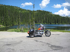 Rest stop at the top of the Creston-Salmo Pass, BC Canada