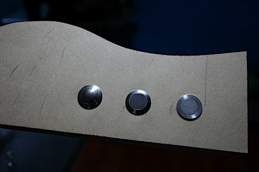 Three options for kill switches. Dome, bevel and flat. These are big, "vandal resistant" SPST Normally Open Momentary switches.