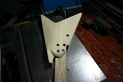 The heel of the neck is carved asymmetrically with one purpose in mind: Comfort and playability.