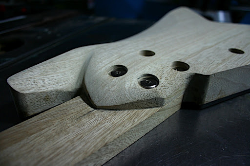 Some details in the bevels and contours will be refined as the body is sanded and prepped for paint.
