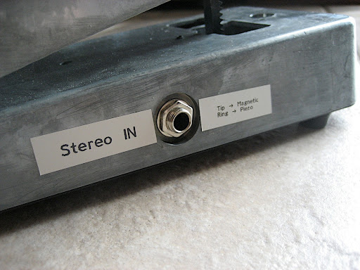 Stereo/TRS input.
